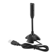 Mini supporto per microfono capacitivo USB dedicato per PC Laptop Notebook Registrazione di chat online Dispositivo cablato nero