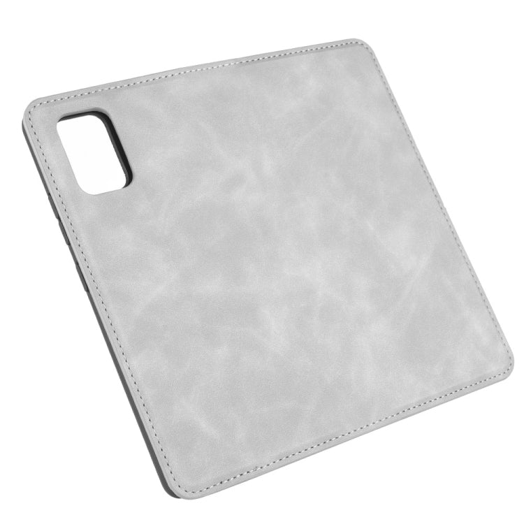 Per Galaxy A71 5G Custodia in pelle con ventosa magnetica per affari retro-pelle con supporto, slot per carte e portafoglio, For Galaxy A71 5G