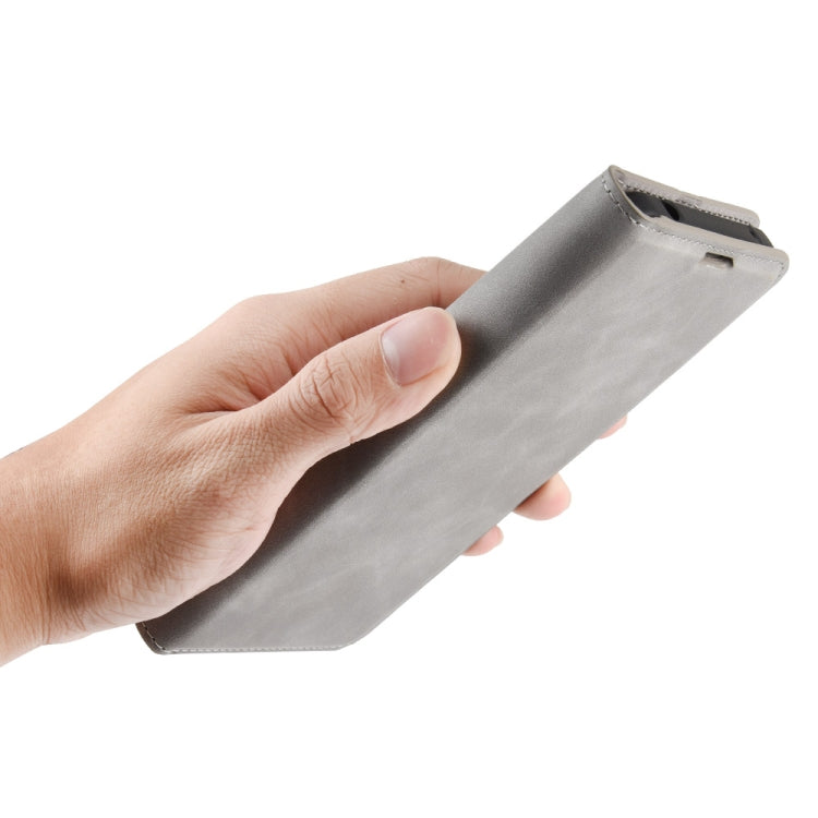 Per Galaxy A71 5G Custodia in pelle con ventosa magnetica per affari retro-pelle con supporto, slot per carte e portafoglio, For Galaxy A71 5G