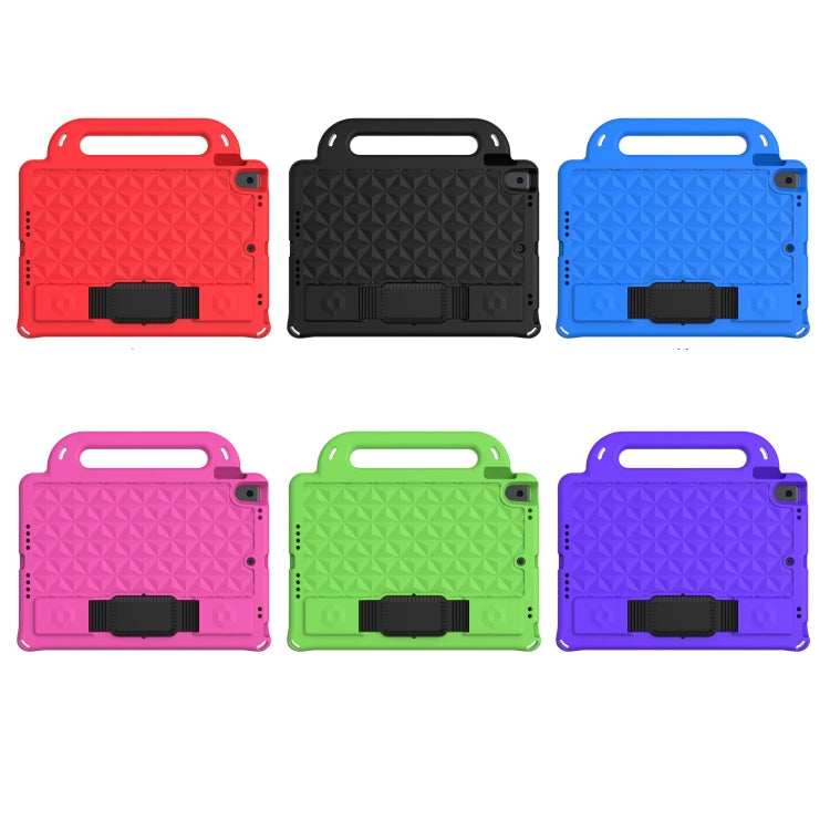 Diamond Back Design Style EVA Cover per bambini a prova di caduta Guscio protettivo piatto con cinturino, For iPad 10.2 2021 / 2020 / 2019/ Pro 10.5