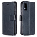 Per Galaxy A41 Custodia in pelle a conchiglia orizzontale Crazy Horse Texture con supporto e slot per schede e portafoglio e cornice per foto, For Galaxy A41