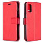 Per Galaxy A41 Custodia in pelle a conchiglia orizzontale Crazy Horse Texture con supporto e slot per schede e portafoglio e cornice per foto, For Galaxy A41