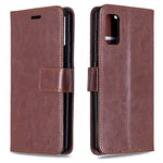 Per Galaxy A41 Custodia in pelle a conchiglia orizzontale Crazy Horse Texture con supporto e slot per schede e portafoglio e cornice per foto, For Galaxy A41