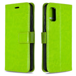 Per Galaxy A41 Custodia in pelle a conchiglia orizzontale Crazy Horse Texture con supporto e slot per schede e portafoglio e cornice per foto, For Galaxy A41
