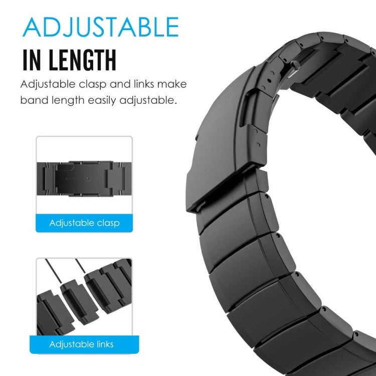 22 mm per Huawei Watch GT2e GT2 46 mm Un cinturino in acciaio inossidabile con fibbia posteriore tartaruga