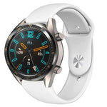 22mm Per Huawei Watch GT2e GT2 46mm Cinturino con fibbia inversa in silicone monocromatico