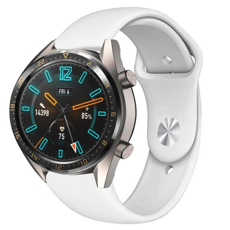 22mm Per Huawei Watch GT2e GT2 46mm Cinturino con fibbia inversa in silicone monocromatico