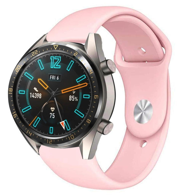 22mm Per Huawei Watch GT2e GT2 46mm Cinturino con fibbia inversa in silicone monocromatico