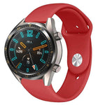 22mm Per Huawei Watch GT2e GT2 46mm Cinturino con fibbia inversa in silicone monocromatico