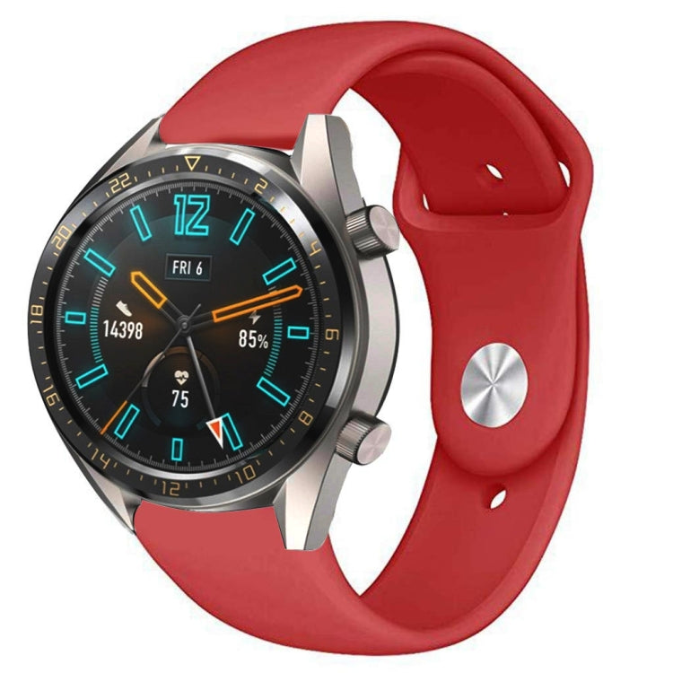 22mm Per Huawei Watch GT2e GT2 46mm Cinturino con fibbia inversa in silicone monocromatico