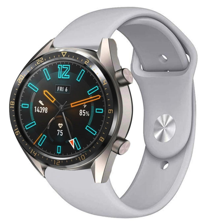22mm Per Huawei Watch GT2e GT2 46mm Cinturino con fibbia inversa in silicone monocromatico
