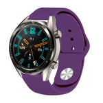 22mm Per Huawei Watch GT2e GT2 46mm Cinturino con fibbia inversa in silicone monocromatico