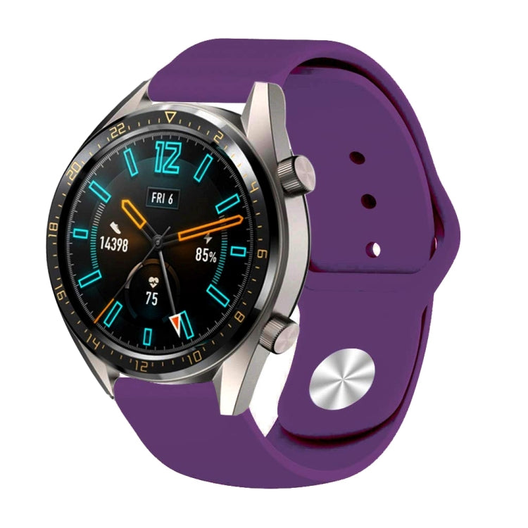 22mm Per Huawei Watch GT2e GT2 46mm Cinturino con fibbia inversa in silicone monocromatico