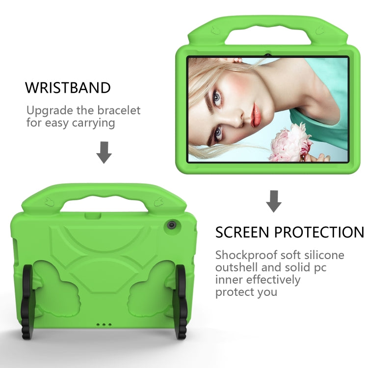 Guscio protettivo piatto a prova di caduta per bambini in EVA con staffa per il pollice, For Huawei MediaPad T3 10.1 inch, For Huawei MediaPad T5 10.1 inch, For Huawei MediaPad M6 10.8 inch, For Huawei MediaPad M5 10.8 inch