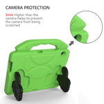 Guscio protettivo piatto a prova di caduta per bambini in EVA con staffa per il pollice, For Huawei MediaPad T3 10.1 inch, For Huawei MediaPad T5 10.1 inch, For Huawei MediaPad M6 10.8 inch, For Huawei MediaPad M5 10.8 inch