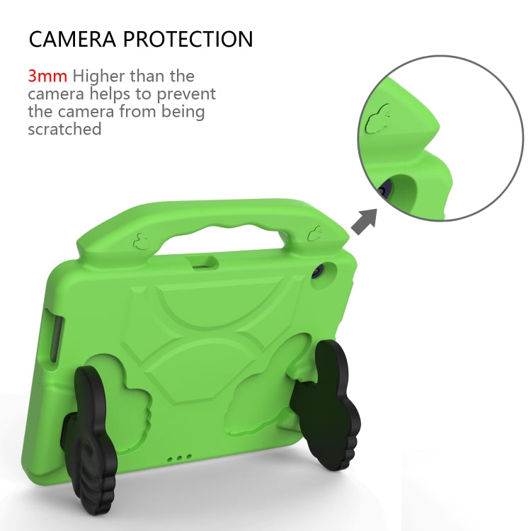 Guscio protettivo piatto a prova di caduta per bambini in EVA con staffa per il pollice, For Huawei MediaPad T3 10.1 inch, For Huawei MediaPad T5 10.1 inch, For Huawei MediaPad M6 10.8 inch, For Huawei MediaPad M5 10.8 inch