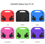 Guscio protettivo piatto a prova di caduta per bambini in EVA con staffa per il pollice, For Huawei MediaPad T3 10.1 inch, For Huawei MediaPad T5 10.1 inch, For Huawei MediaPad M6 10.8 inch, For Huawei MediaPad M5 10.8 inch