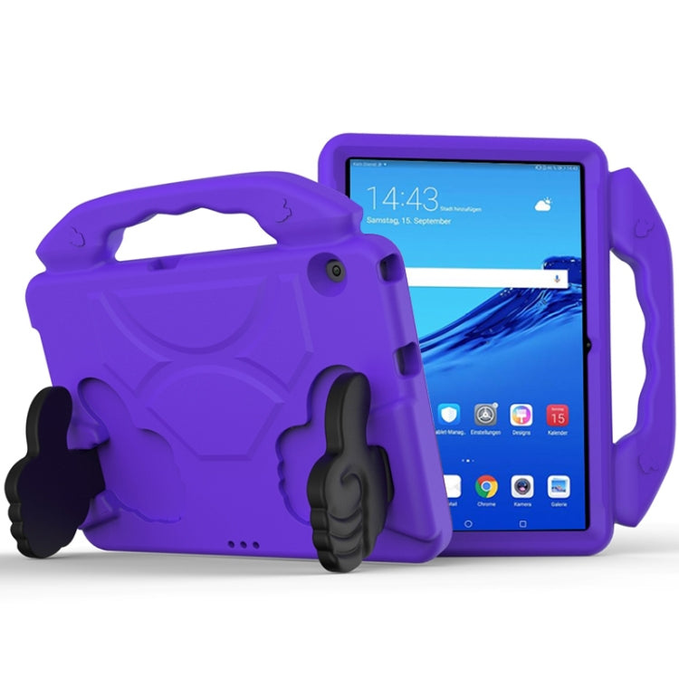 Guscio protettivo piatto a prova di caduta per bambini in EVA con staffa per il pollice, For Huawei MediaPad T3 10.1 inch, For Huawei MediaPad T5 10.1 inch, For Huawei MediaPad M6 10.8 inch, For Huawei MediaPad M5 10.8 inch