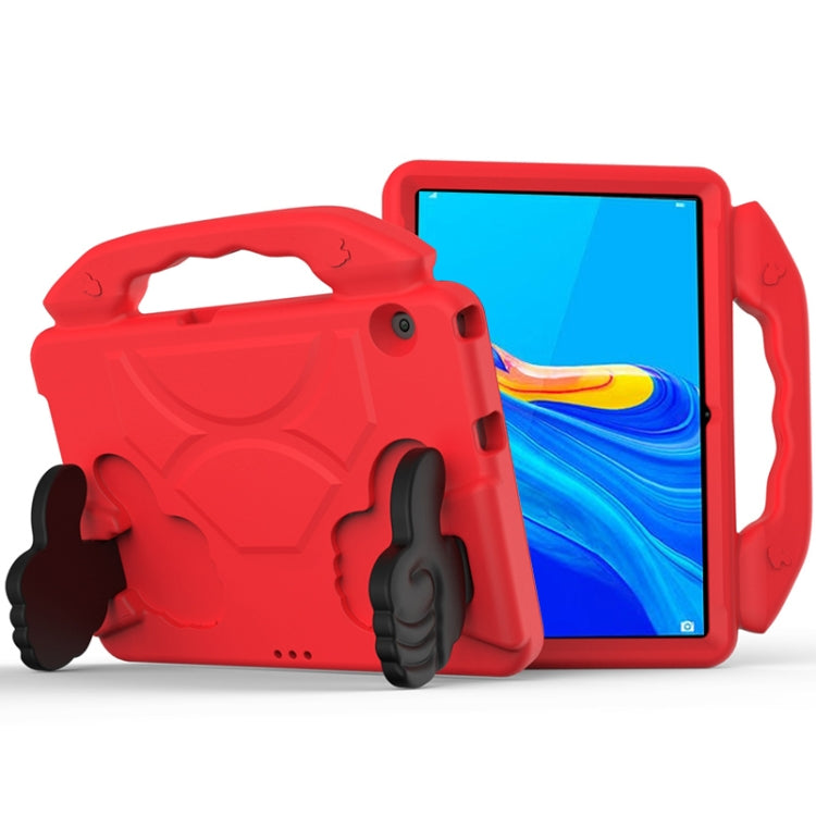 Guscio protettivo piatto a prova di caduta per bambini in EVA con staffa per il pollice, For Huawei MediaPad T3 10.1 inch, For Huawei MediaPad T5 10.1 inch, For Huawei MediaPad M6 10.8 inch, For Huawei MediaPad M5 10.8 inch