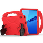 Guscio protettivo piatto a prova di caduta per bambini in EVA con staffa per il pollice, For Huawei MediaPad T3 10.1 inch, For Huawei MediaPad T5 10.1 inch, For Huawei MediaPad M6 10.8 inch, For Huawei MediaPad M5 10.8 inch