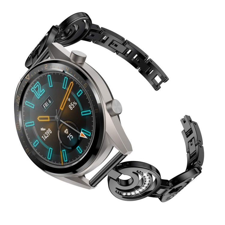 22mm per Huawei Watch GT2e GT2 46mm Sun Moon Star cinturino in lega di alluminio