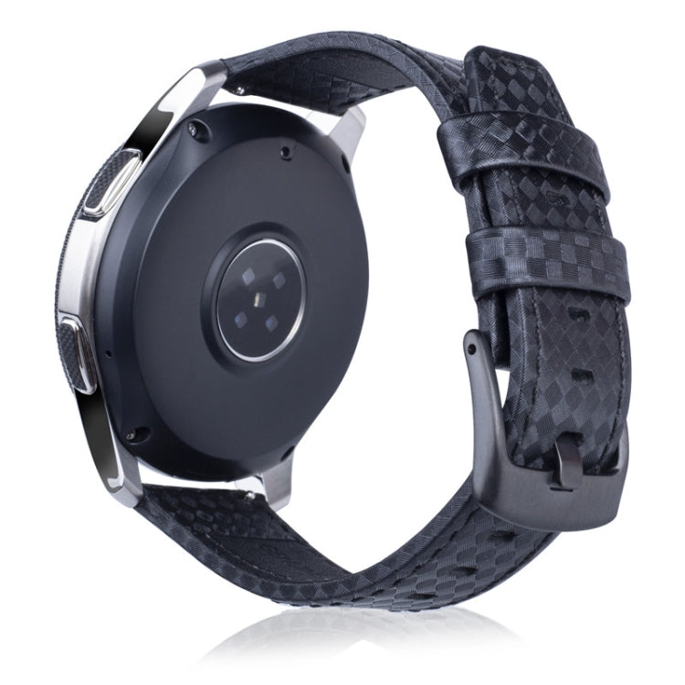 22mm Per Huawei Watch GT2e GT2 46mm Cinturino in pelle in fibra di carbonio