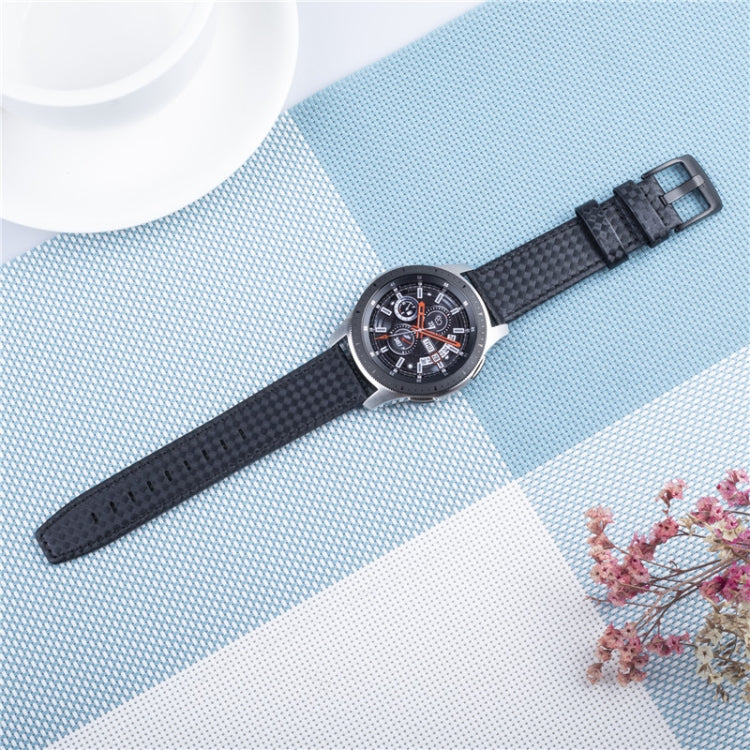 22mm Per Huawei Watch GT2e GT2 46mm Cinturino in pelle in fibra di carbonio