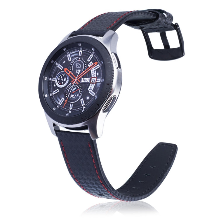22mm Per Huawei Watch GT2e GT2 46mm Cinturino in pelle in fibra di carbonio