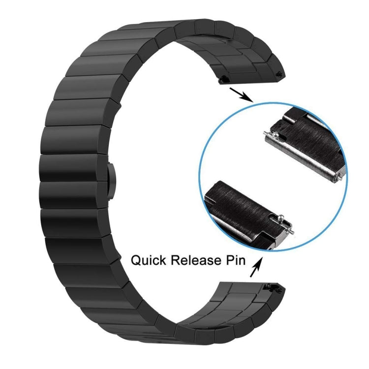 22 mm per Huawei Watch GT2e / GT2 46 mm cinturino in acciaio inossidabile con chiusura a farfalla