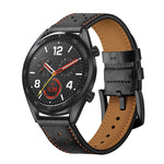 22mm Per Huawei Watch GT2e / GT2 46mm Cinturino in pelle con foro Plum Blossom