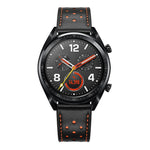 22mm Per Huawei Watch GT2e / GT2 46mm Cinturino in pelle con foro Plum Blossom