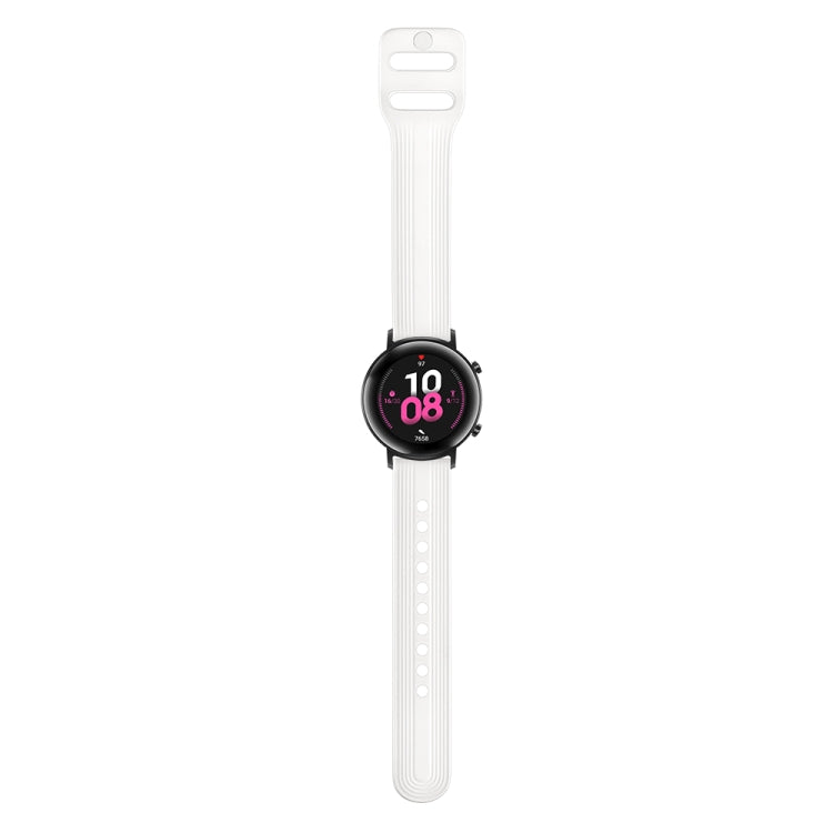 20mm per Huawei Watch GT2 42mm / Galaxy Watch Active 2 / Huami GTS/GTR 42MM cinturino in silicone con fibbia giapponese