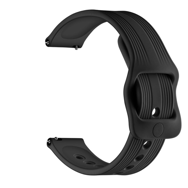 20mm per Huawei Watch GT2 42mm / Galaxy Watch Active 2 / Huami GTS/GTR 42MM cinturino in silicone con fibbia giapponese