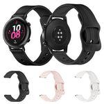 20mm per Huawei Watch GT2 42mm / Galaxy Watch Active 2 / Huami GTS/GTR 42MM cinturino in silicone con fibbia giapponese