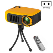 A2000 Mini proiettore portatile 800 lumen Supporta LCD 1080P 50000 ore di durata della lampada Videoproiettore home theater per Power Bank, US Plug