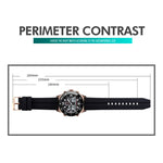 SKMEI 1538 Orologio elettronico sportivo da uomo con cinturino in acciaio con quadrante grande e tempo multifunzione