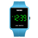 SKMEI 1541 Fashion Led Watch Square Couple Model Orologio elettronico impermeabile Orologio in silicone