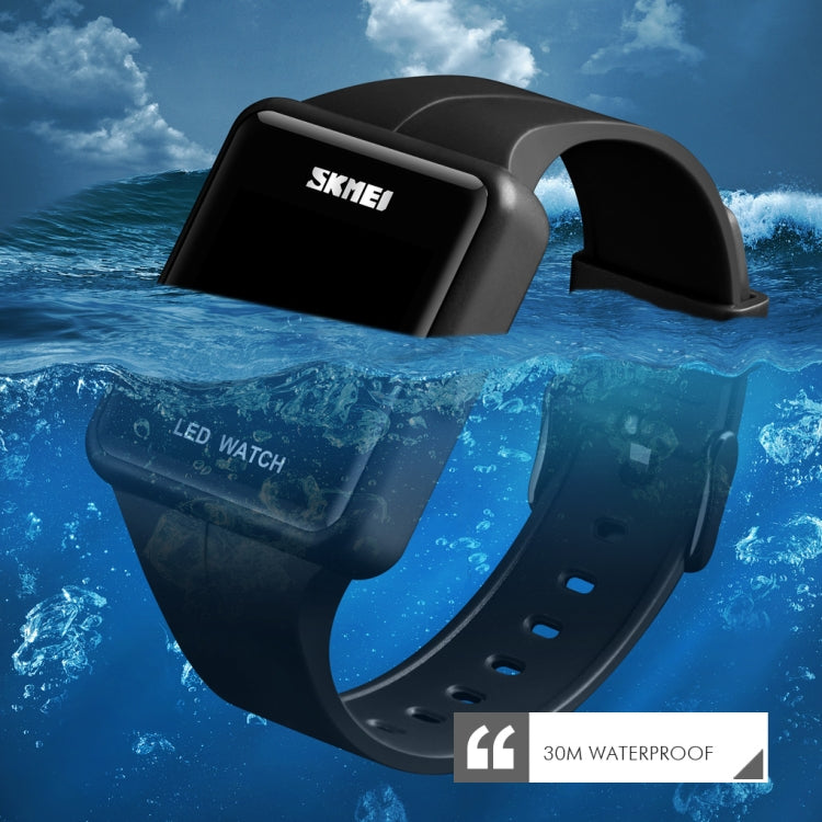 SKMEI 1541 Fashion Led Watch Square Couple Model Orologio elettronico impermeabile Orologio in silicone
