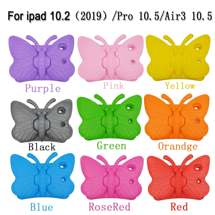 Staffa a farfalla Stile EVA Bambini Copertura piatta a prova di caduta Guscio/custodia protettiva, For iPad 10.2 2021 / 2020 / 2019/10.5