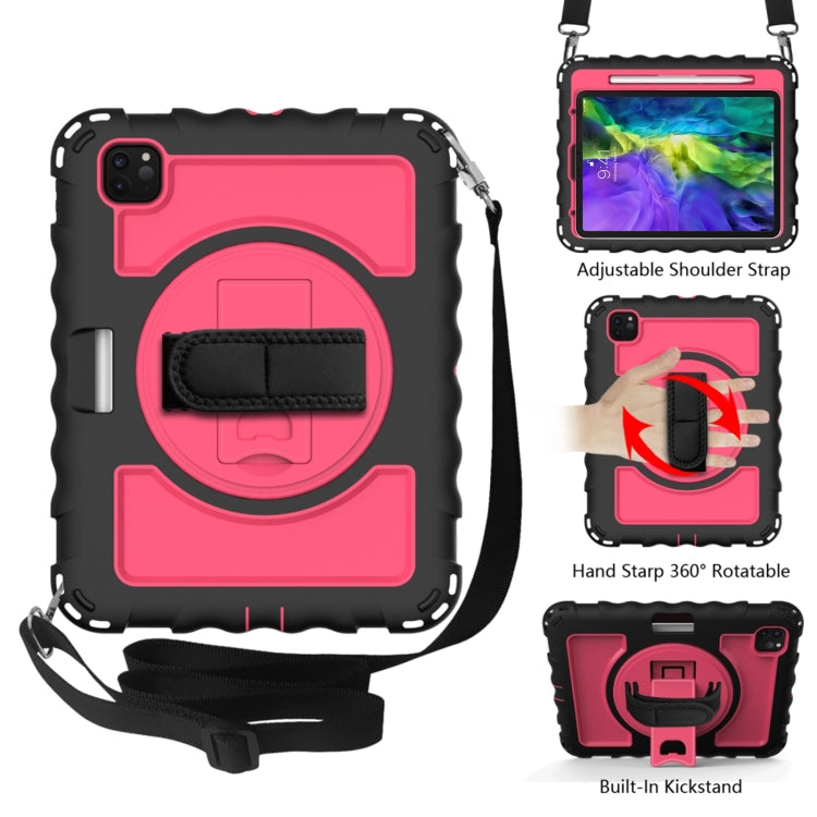 Per iPad Pro 11 (2020) PC + custodia combinata antiurto in silicone con supporto e maniglia rotanti a 360 gradi, For iPad Pro 11 (2020), For iPad Pro 11  (2020)