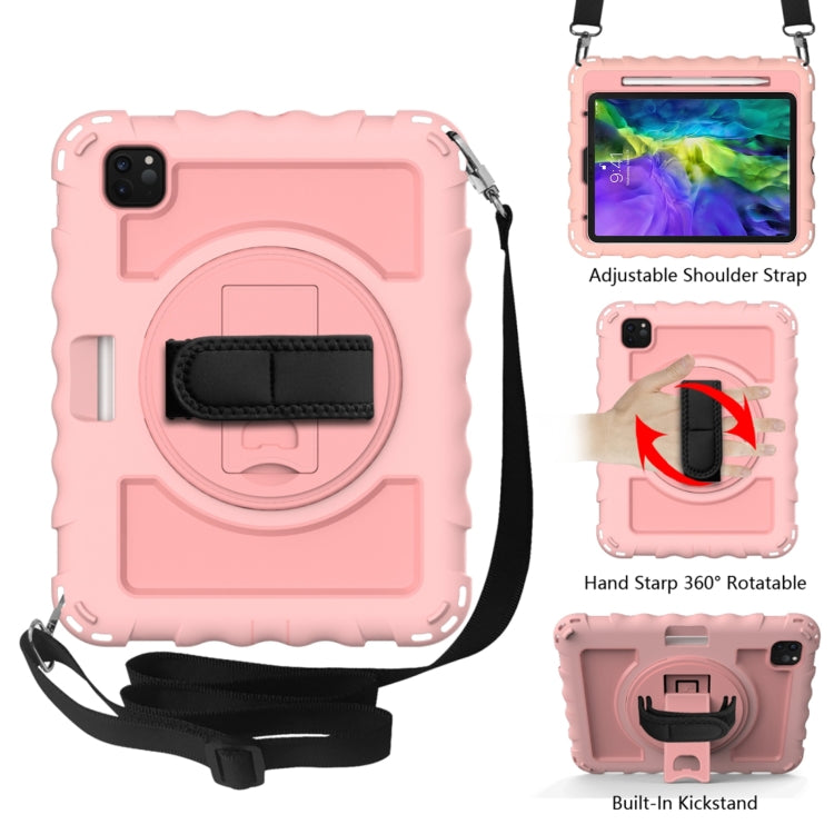 Per iPad Pro 11 (2020) PC + custodia combinata antiurto in silicone con supporto e maniglia rotanti a 360 gradi, For iPad Pro 11 (2020), For iPad Pro 11  (2020)