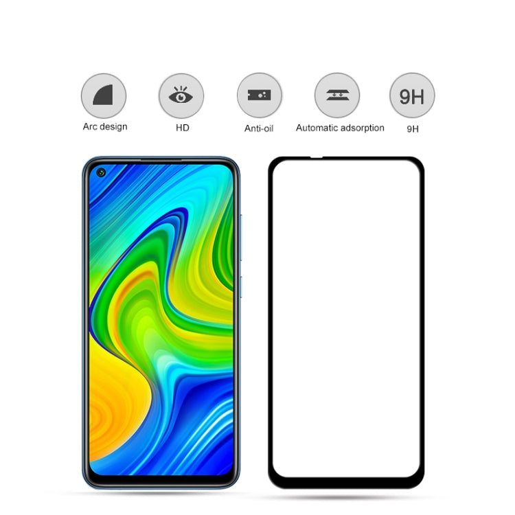mocolo 0.33mm 9H 2.5D Full Glue Pellicola in vetro temperato, For Xiaomi Redmi Note 9, For Xiaomi Poco F2 Pro