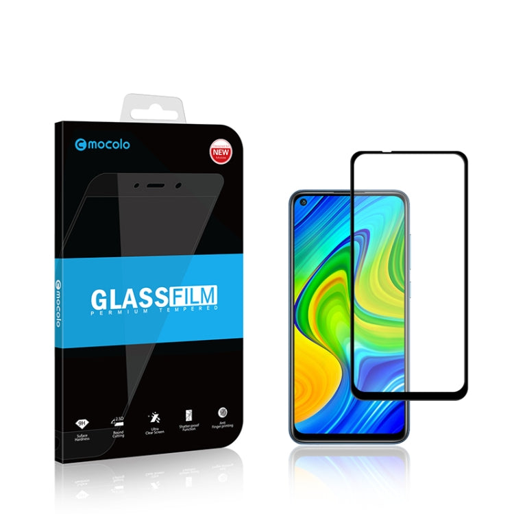 mocolo 0.33mm 9H 2.5D Full Glue Pellicola in vetro temperato, For Xiaomi Redmi Note 9, For Xiaomi Poco F2 Pro