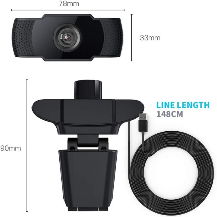 Sensore CMOS per fotocamera webcam USB HD 1080P Megapixel con microfono per computer portatili