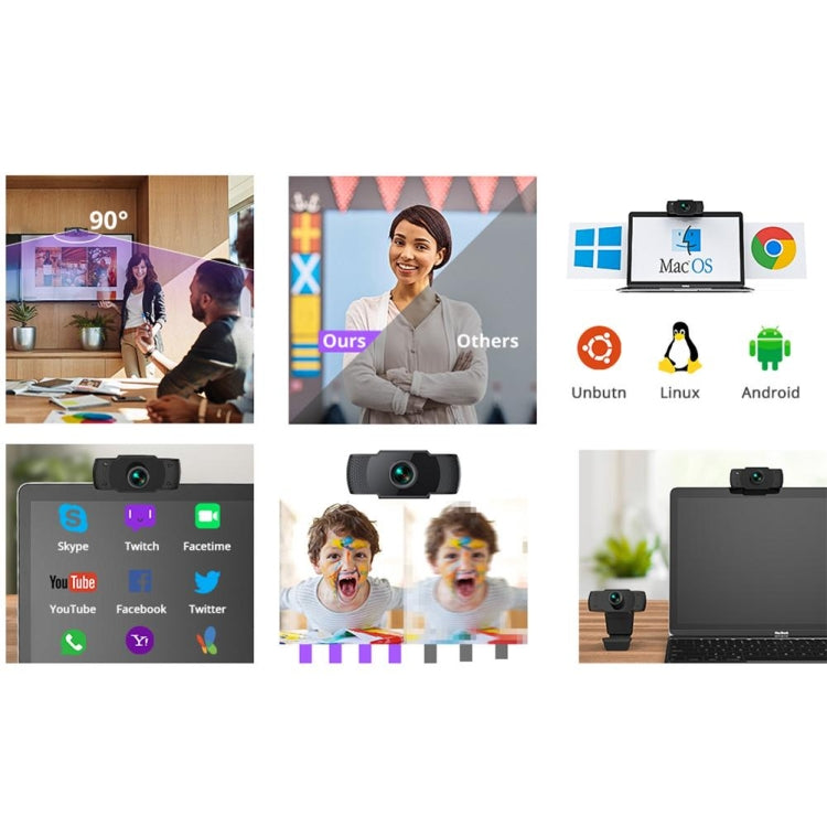 Sensore CMOS per fotocamera webcam USB HD 1080P Megapixel con microfono per computer portatili