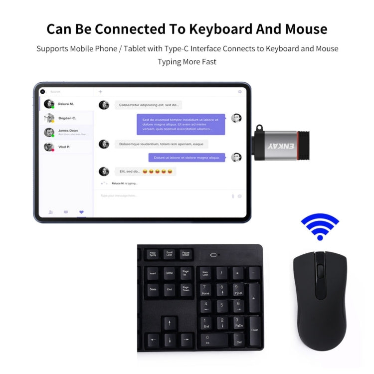Adattatore OTG USB-C a USB 3.0 in lega di alluminio