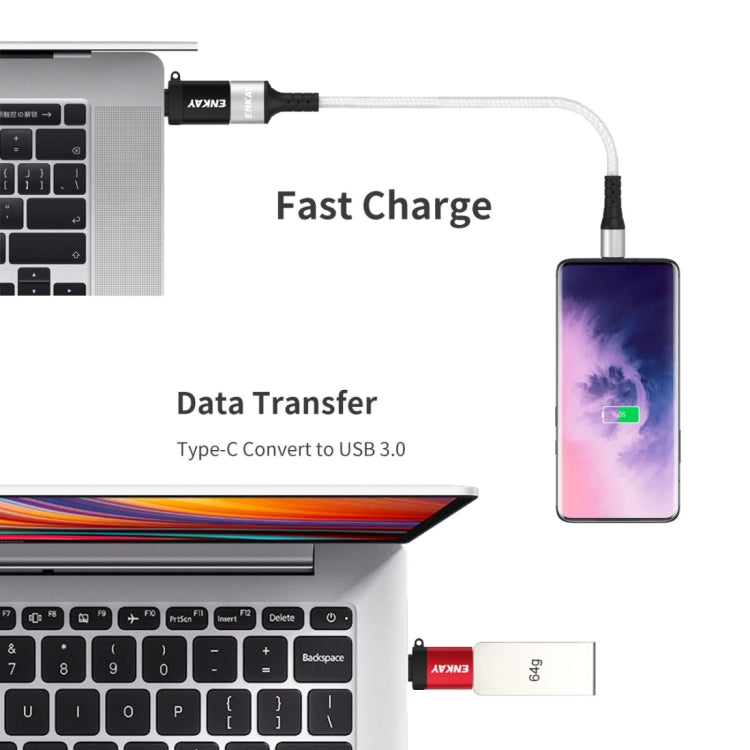 Adattatore OTG USB-C a USB 3.0 in lega di alluminio