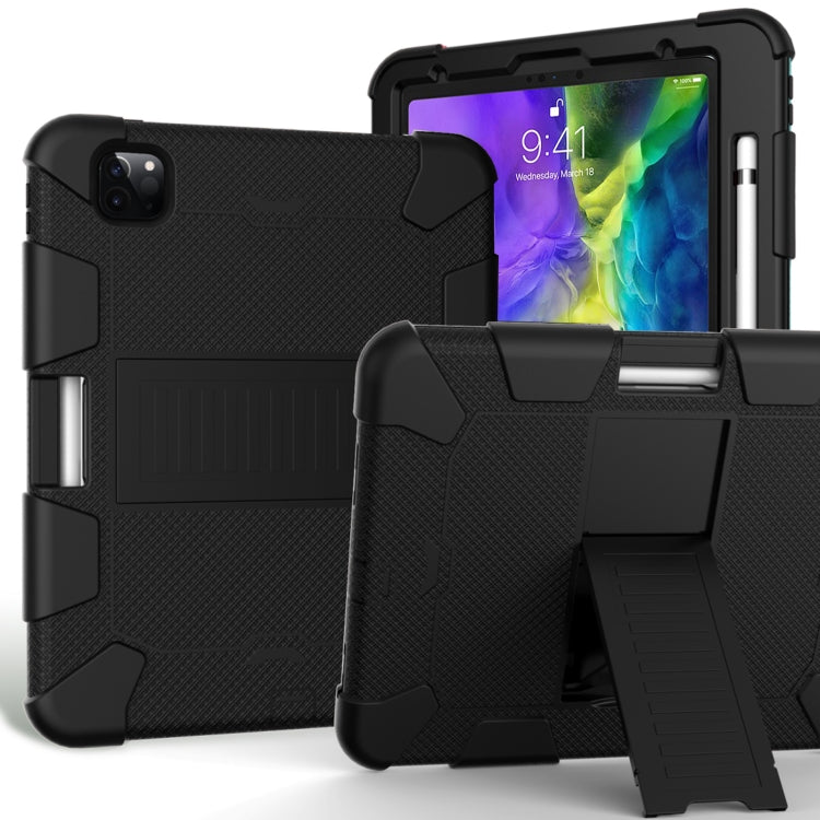 Per iPad Pro 11 (2020) Custodia protettiva in silicone bicolore antiurto con supporto e slot per penna, For iPad Pro 11 (2020), For Galaxy Tab A 8.4 (2020)