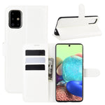 Per Galaxy A71 5G Litchi Texture Custodia protettiva a vibrazione orizzontale con supporto e slot per schede e portafoglio, For Galaxy A71 5G