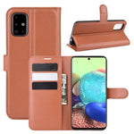 Per Galaxy A71 5G Litchi Texture Custodia protettiva a vibrazione orizzontale con supporto e slot per schede e portafoglio, For Galaxy A71 5G